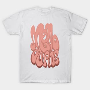 Melbourne type - Blooming Dahlia Pink T-Shirt